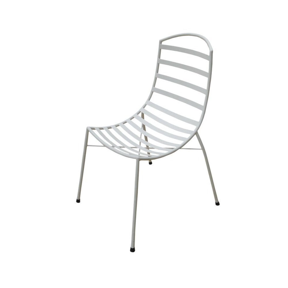 Set of 2 Sarah Slatted Chair - White - Notbrand