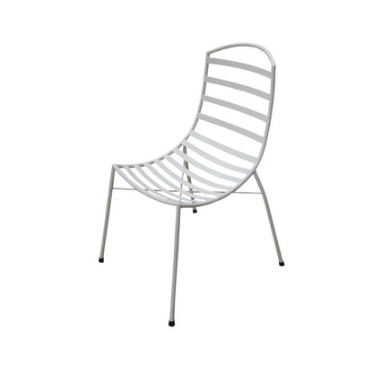 Set of 2 Sarah Slatted Chair - White - Notbrand