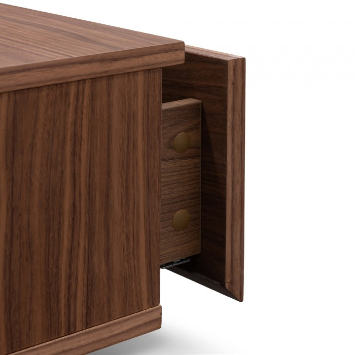 Zoa Extendable Entertainment TV Unit - Walnut - Notbrand