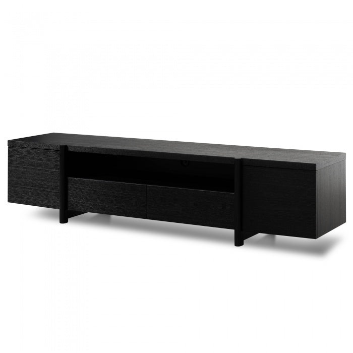 Metropolitan Black Oak Lowline TV Unit  - House of Hyne