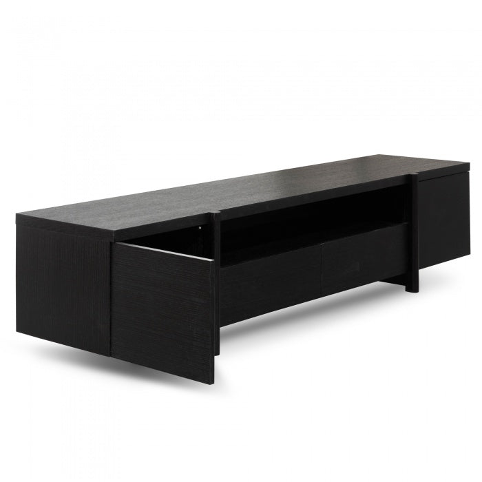 Metropolitan Black Oak Lowline TV Unit  - House of Hyne