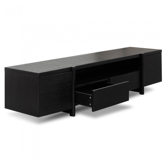 Metropolitan Black Oak Lowline TV Unit  - House of Hyne