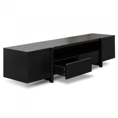 Metropolitan Black Oak Lowline TV Unit  - House of Hyne