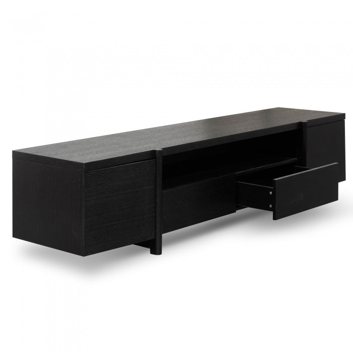 Metropolitan Black Oak Lowline TV Unit  - House of Hyne