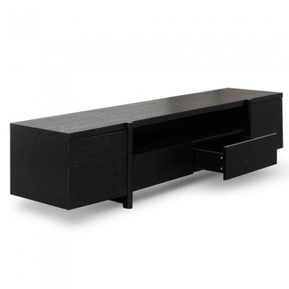 Metropolitan Black Oak Lowline TV Unit  - House of Hyne