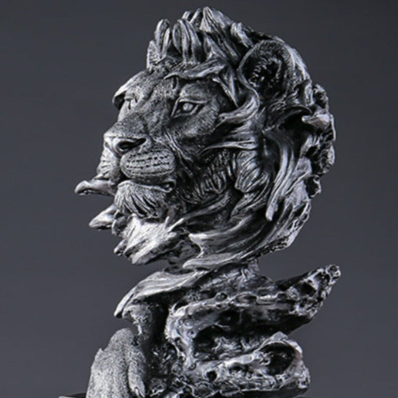 Vintage Lion Head Sculpture - Range - Notbrand